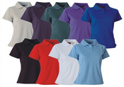 تی شرت یقه دار رنگ کامل خانمها images