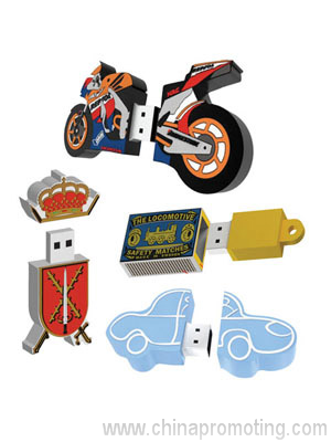 2D Custom Shape USB Flash Drive