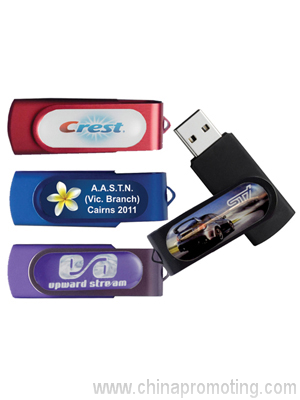 Kopuła obracać USB z kolorowym klipy (tylko tiret)