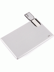 Aluminium kartu kredit Slim USB Flash Drive images