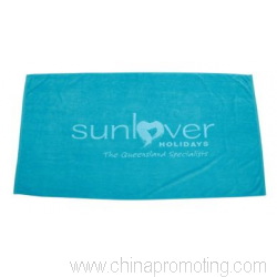 Cotton Velour  Beach Towels with Tone on Tone Logo