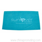 Cotton Velour  Beach Towels with Tone on Tone Logo images