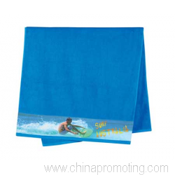 Terry Velour Bath Towels with Sublimation Print