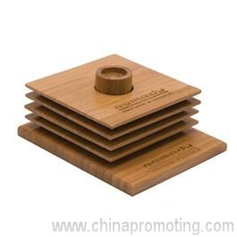 Bamboo Coaster Set