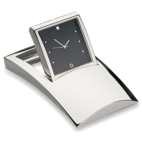 Desk Clock with Tilting Black Face