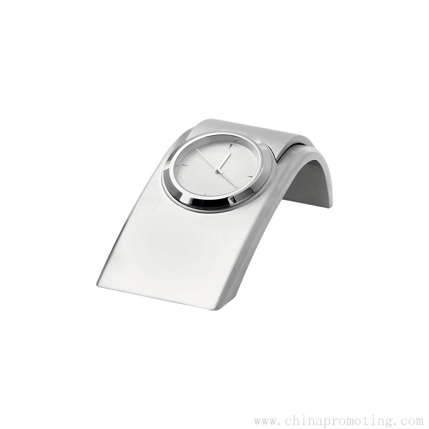 Icône horloge à Quartz argent