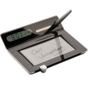 Memo Pad with Solar Clock images