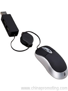 Mini Optical Mouse with USB Hub v2.0 images