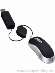 Mini souris optique avec Hub USB v1.1 images
