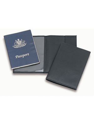 Pochette passeport en cuir