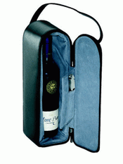 Single Bottle Leather Wine Carrier images