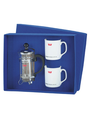 Plongeur & Mugs Set Blue Wave