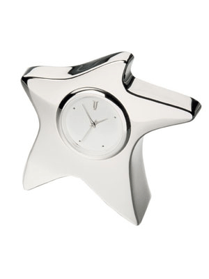 Reloj de escritorio con forma estrella