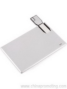 Aluminium Slim Credit Card USB Flash Drive images