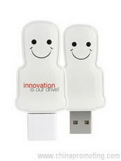 Mini USB persone - bianco images