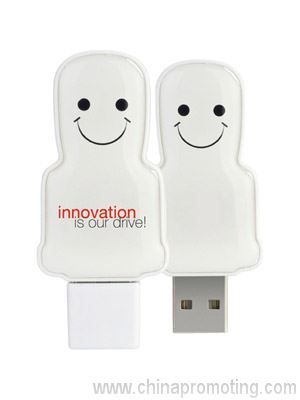 Mini USB folk - hvit