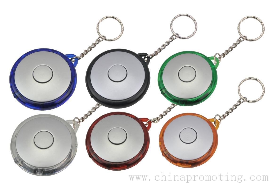 Promotional Disk Glow Torch Key Ring