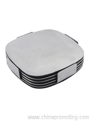 Executive Stainless Steel Coaster Set