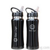 Stainless Steel Drink Bottle With Straw images