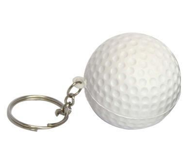 estrés golf bola llavero