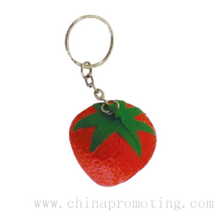 Zdůrazňují jahodový key ring