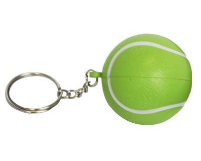 stress tennis ball key ring