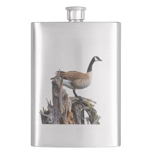 CANADA GOOSE ON A SNAG FLASKS