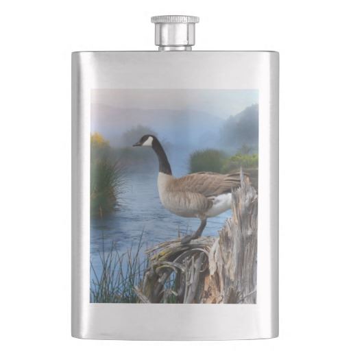 CANADA GOOSE ON THE SHASTA FLASK