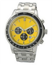 Faccia gialla Mens Watch images
