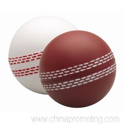 Bola de críquete de stress (branco ou vermelho)