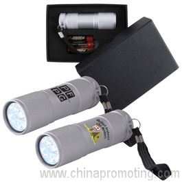 Il tubo alluminio argento Led torcia