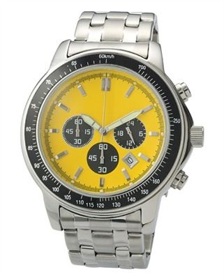 Yellow Face Mens Watch