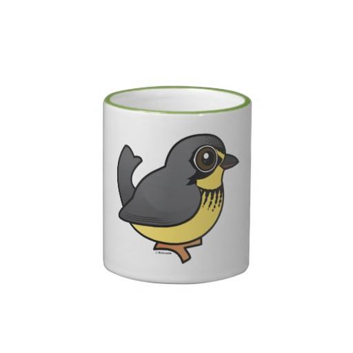 Timbre de Reinita de Canadá Birdorable taza de café