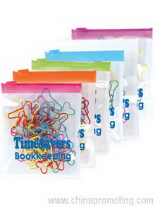 Plane Shape Paperclips In PVC Zippered Pouch images