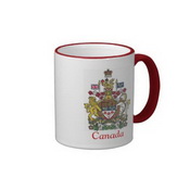Coat of Arms of Canada Ringer Coffee Mug images