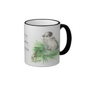 Abu-abu, Jay Jay abu-abu, Kanada, wiski Jack burung Mug images