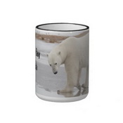 La baie d&#39;Hudson ours polaire Ringer Mug à café images