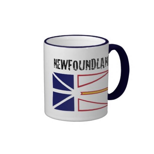 Timbre de Newfoundland taza de café
