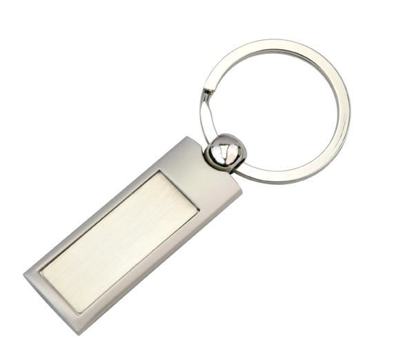 Promotional Silver Panel Key Ring