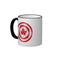 Captain Canada Hero Shield Ringer Coffee Mug small picture