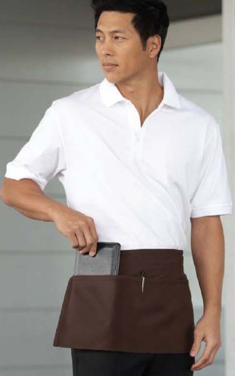 Waist Apron w / 2 tasche di sezione