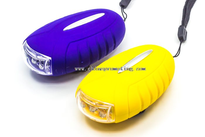 3 led crank led flashlight