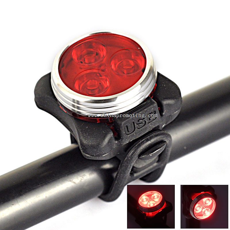 3 Sport LED illuminazione USB ricaricabile Bike ciclismo