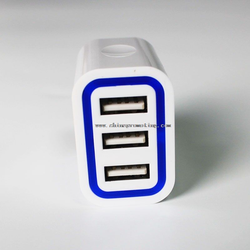 3 port fast charging wall charger USB charger