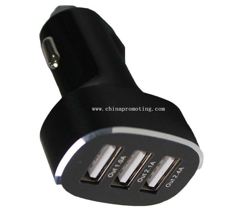 3 ports car charger