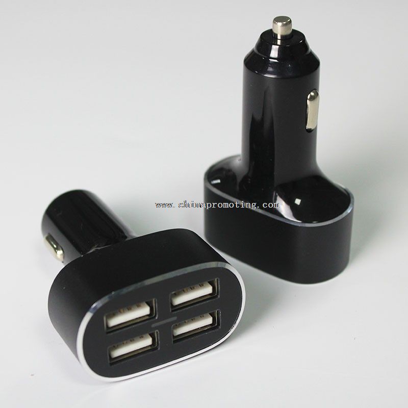 4 porte USB bil mobil oplader