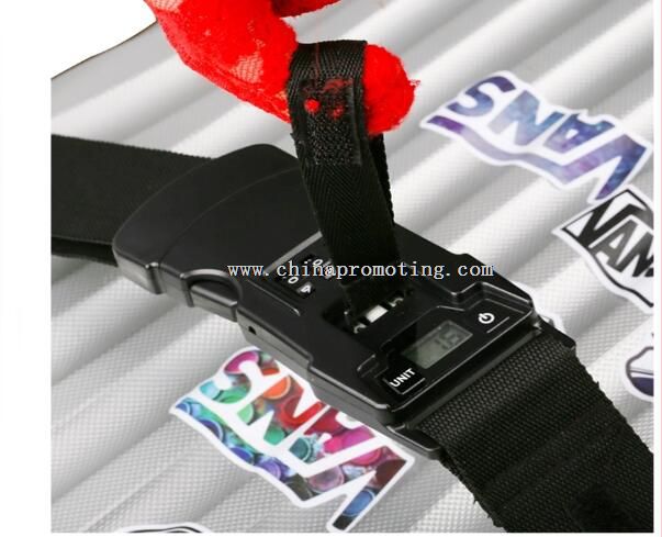 40kg luggage belt strap with digital balance weighing scale and combine lock