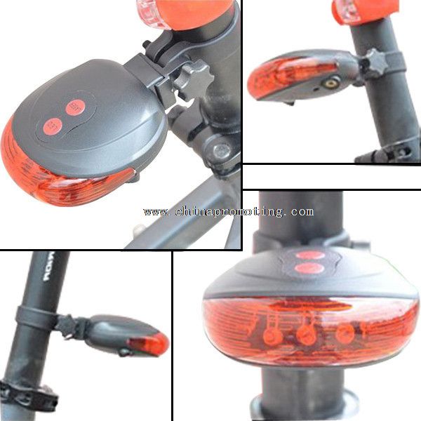 5 LED+2 Laser Cycling Bicycle Rear Flashing Light