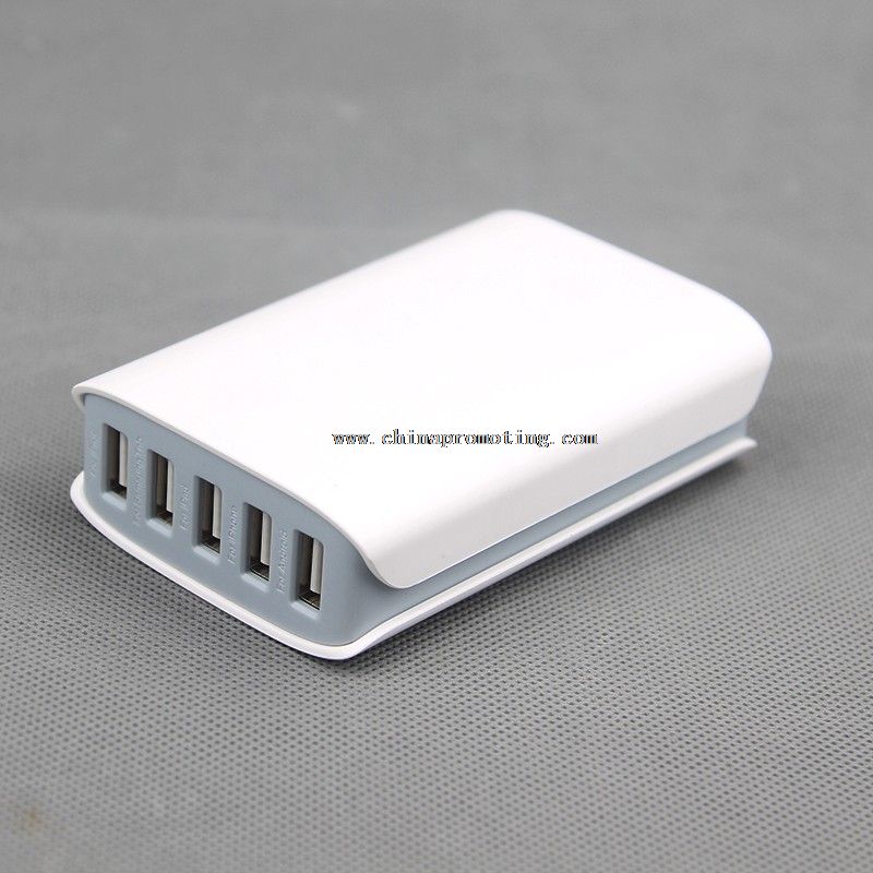 5 porta USB caricabatteria adattatore