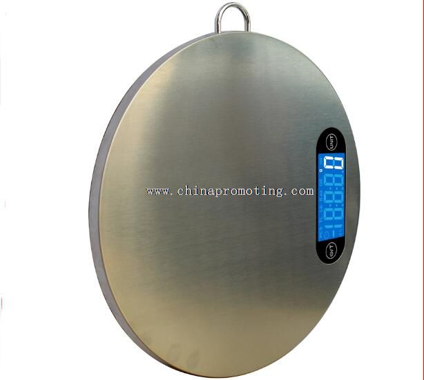 5kg round stainless steel  kitchen scales with hanger